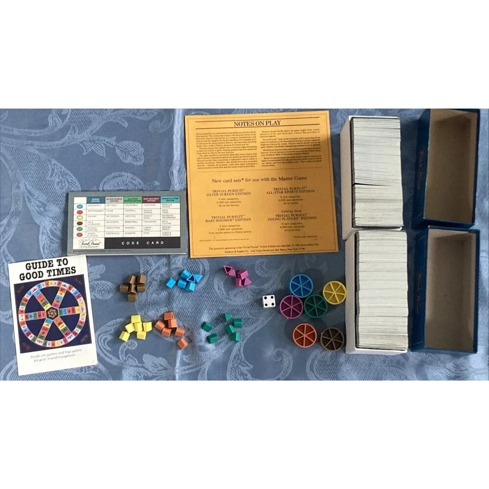 Trivial Pursuit Master Board Game Genus Edition (Vintage 1981 Original)